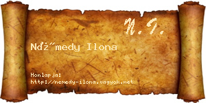 Némedy Ilona névjegykártya